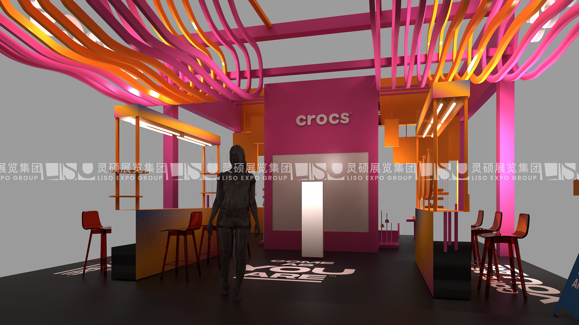 卡駱馳crocs-上海展會(huì)展臺(tái)設(shè)計(jì)搭建案例